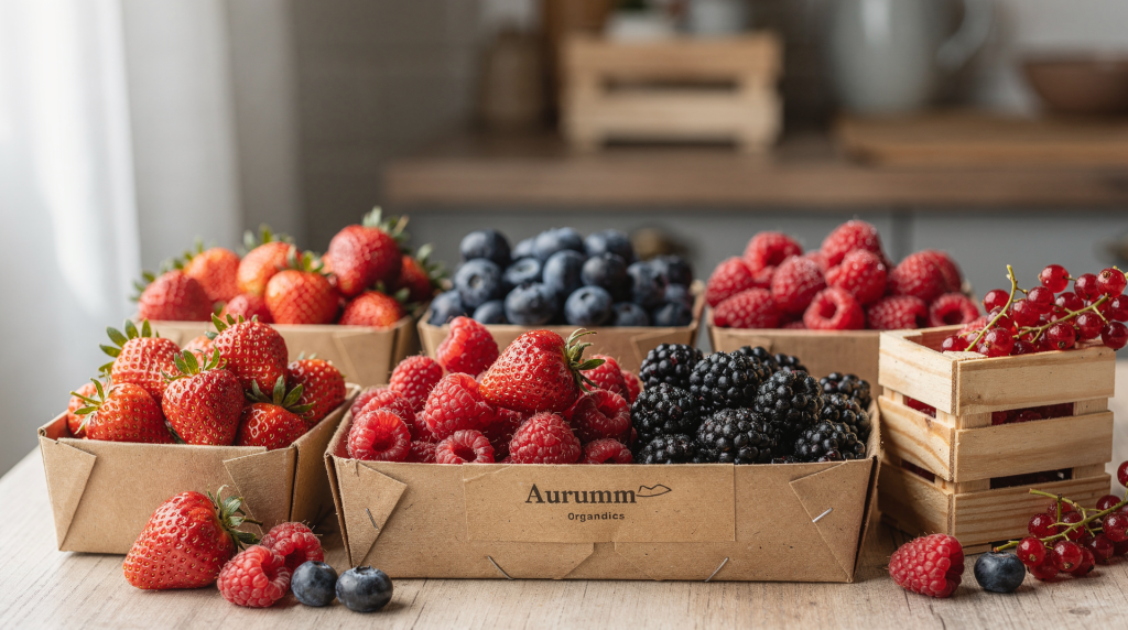 Органические ягоды Aurummm: ассортимент и качество продукции